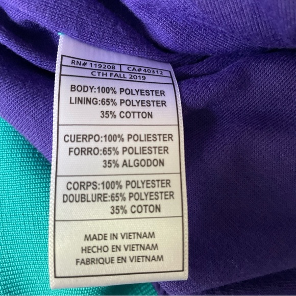 New Mitchell & Ness NBA Charlotte Hornets Lightweight Satin Jacket Size Large - Picture 8 of 10